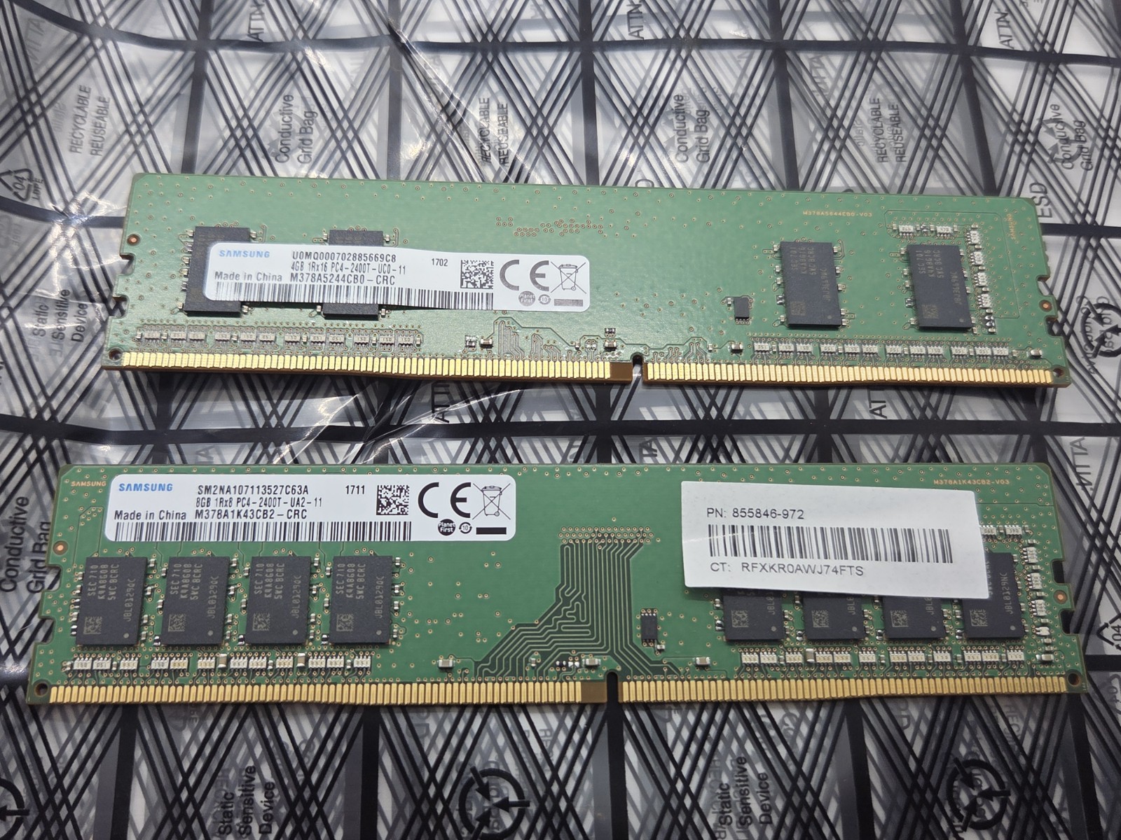 SAMSUNG 12GB DDR4 (8GB & 4GB) M378A1K43CB2-CRC | M378A5244CB0-CRC