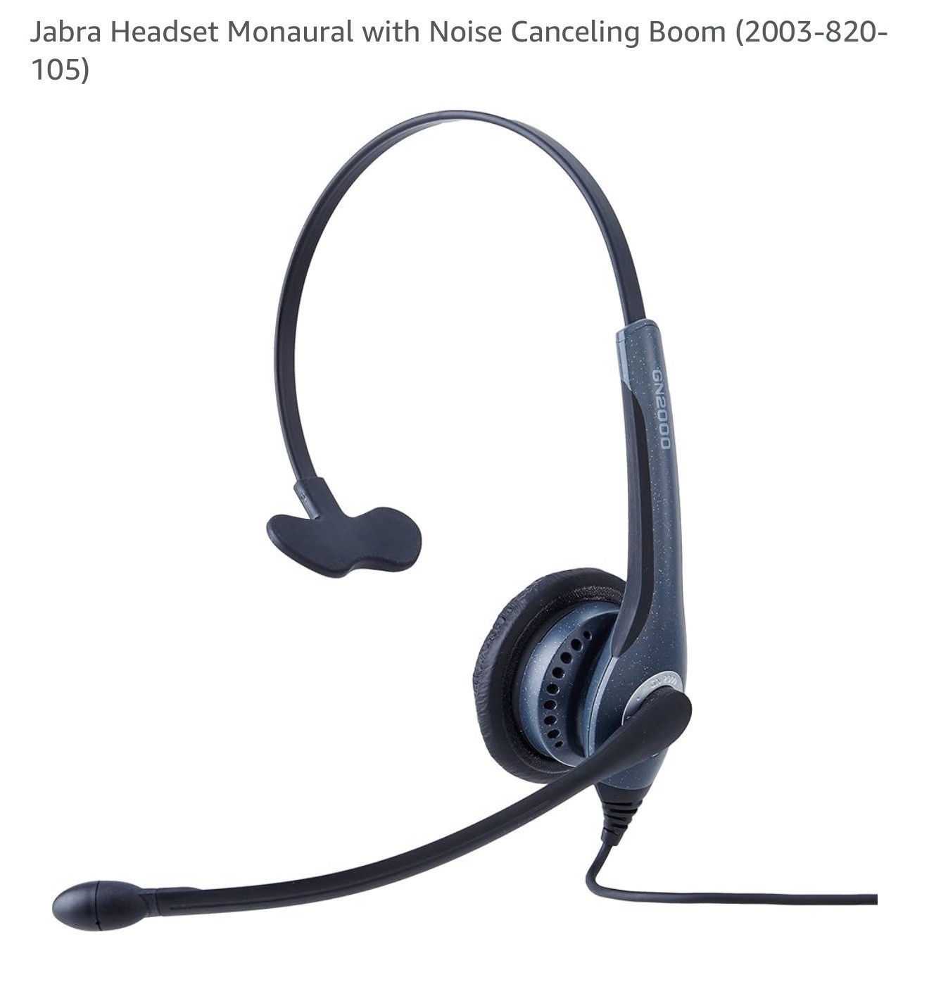 Jabra GN2000 Headset Mono w/ Noise Canceling Mic(QD) 2003-820-105