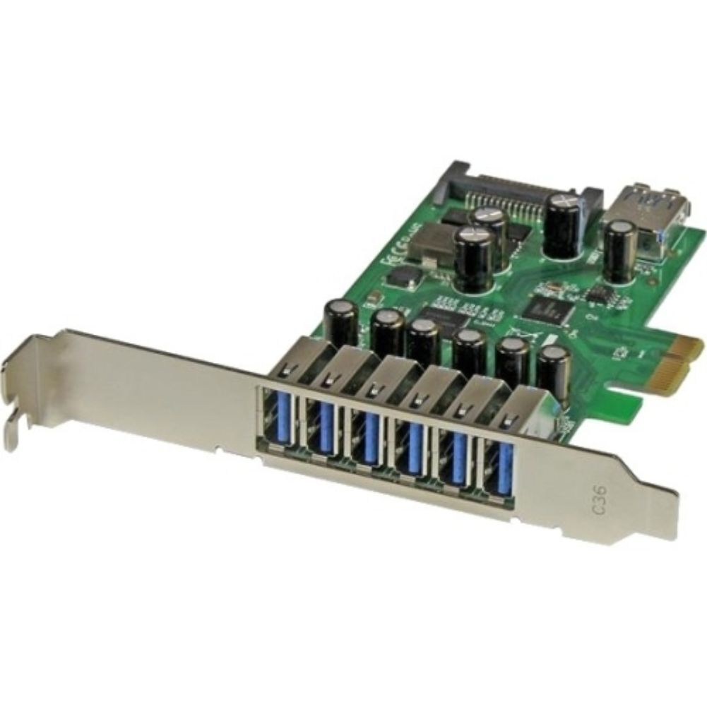 StarTech 7-Port PCI Express USB 3.0 card - Standard and Low-Profile Design