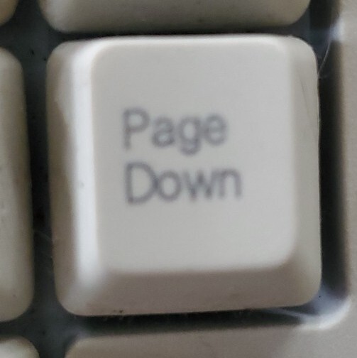 Page Down Key Only For Micro Innovations Keyboard Replacement Part One Piece
