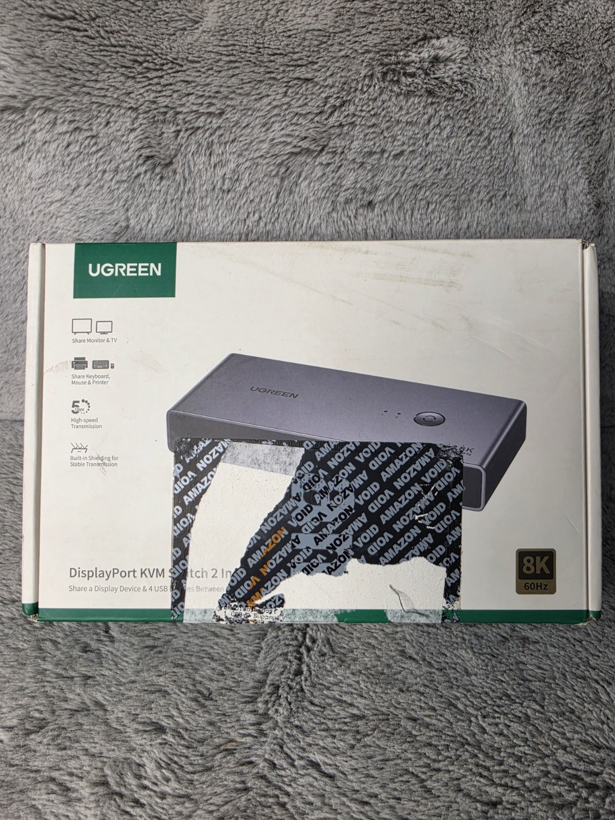 UGREEN 8K@60Hz HDMI KVM Switch 2 In 1 Out Display & 4 USB Between 2 PCs