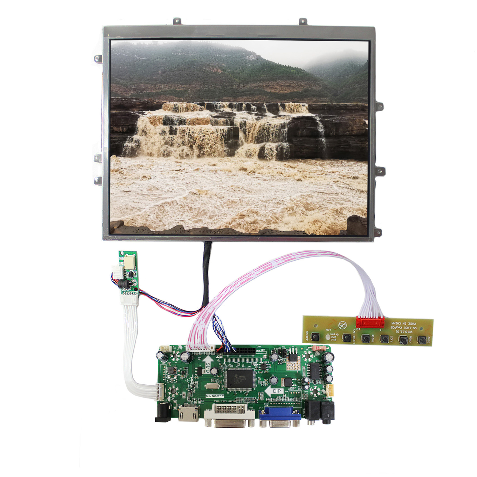 HD VGA DVI Audio Controller board 9.7inch LTN097XL01 1024x768 Lcd screen