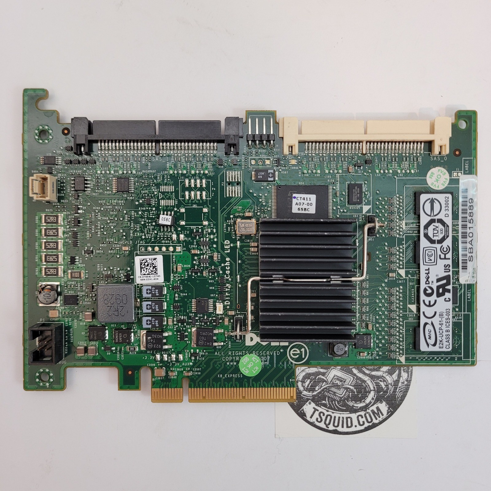 Dell PowerEdge PERC 6/i Integrated SAS RAID Controller Card UCP-61 JT167