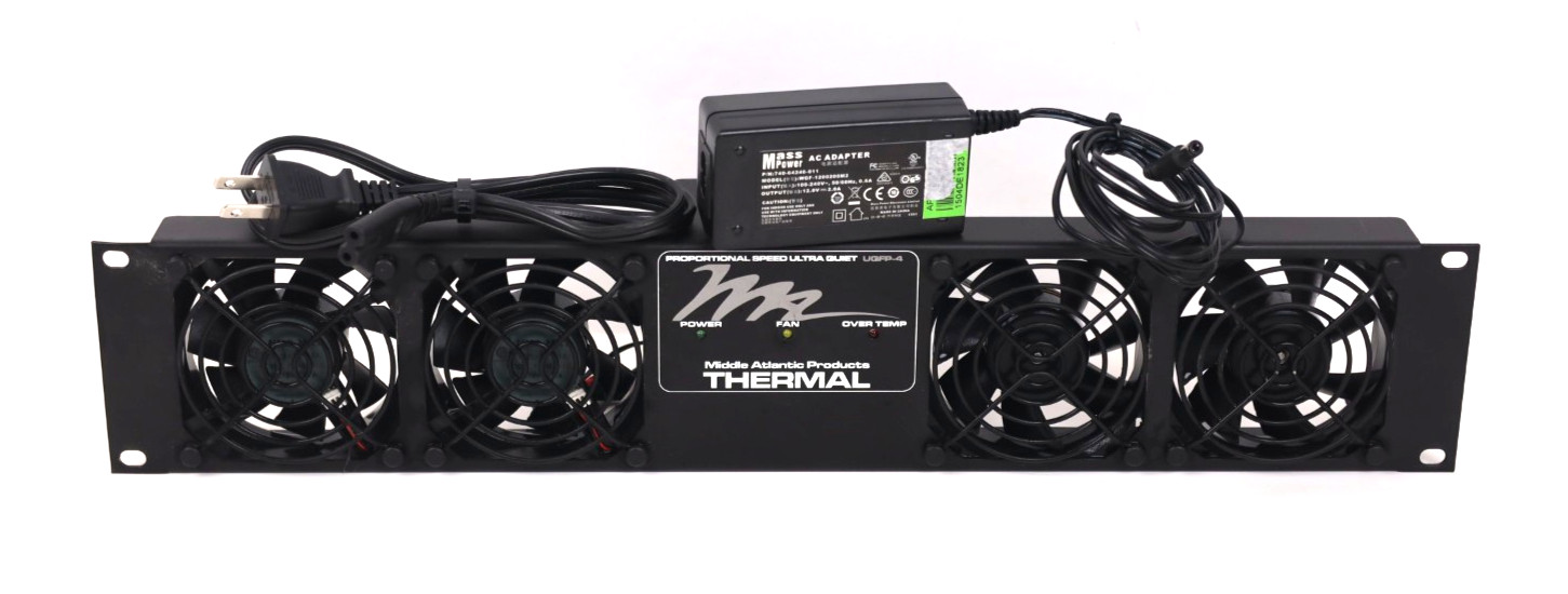 Middle Atlantic UQFP-4 100 CFM Ultra Quiet Fan Panel - 27dB u572