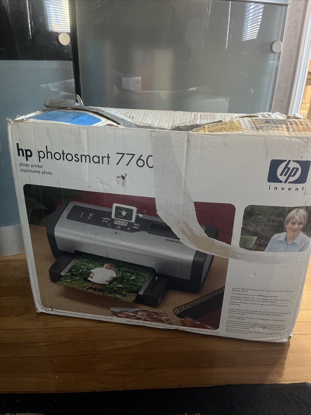 HP Photosmart 7760 Digital Photo Inkjet Printer Photo Creation Paper Included 