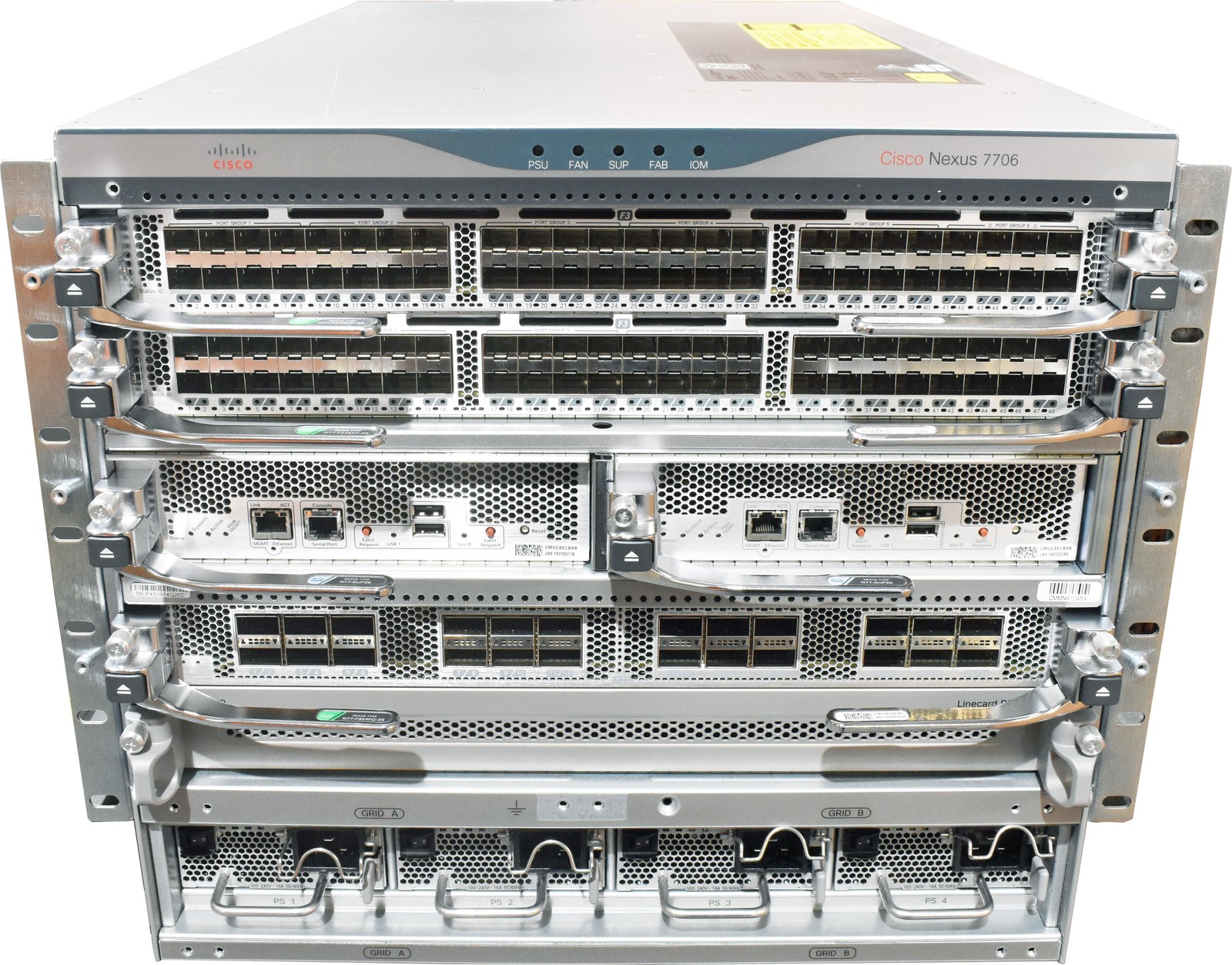 Cisco Nexus 7706 N77-C7706 6-Slot Switch 24x QSFP+ 96x SFP+ 2x Supervisor Modules