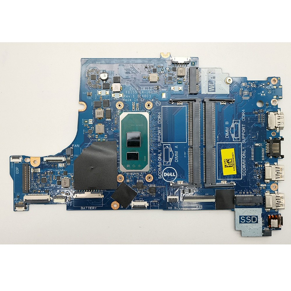 For Dell Inspiron 3593 5593 3793 i5-1035G1 Laptop Motherboard LA-J081P 01J5TX