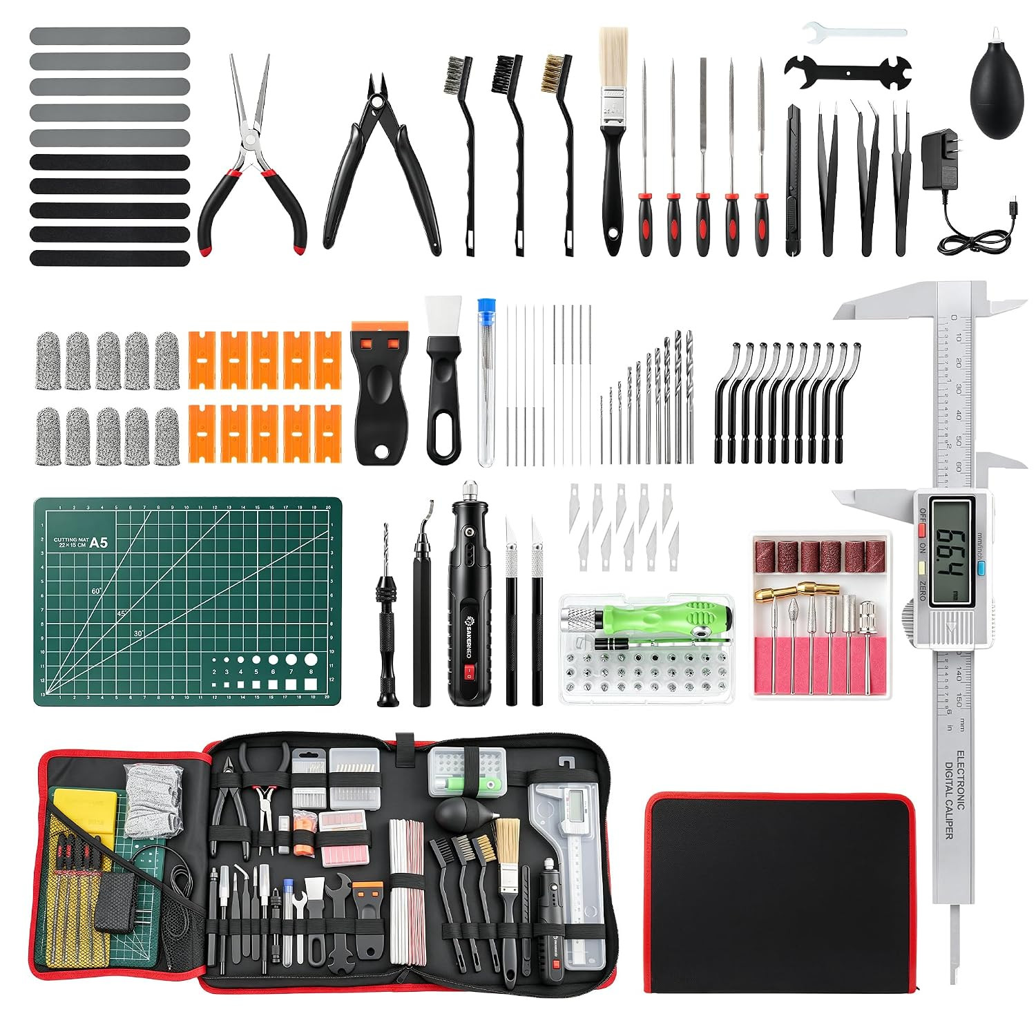 135Pcs 3D Printer Tool Kit with Storage Bag,3D Printer Accessories