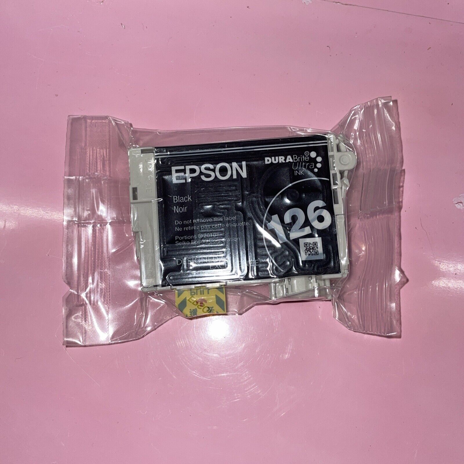 New Sealed Epson 126 black Dura Brite Ultra Ink Cartridge.