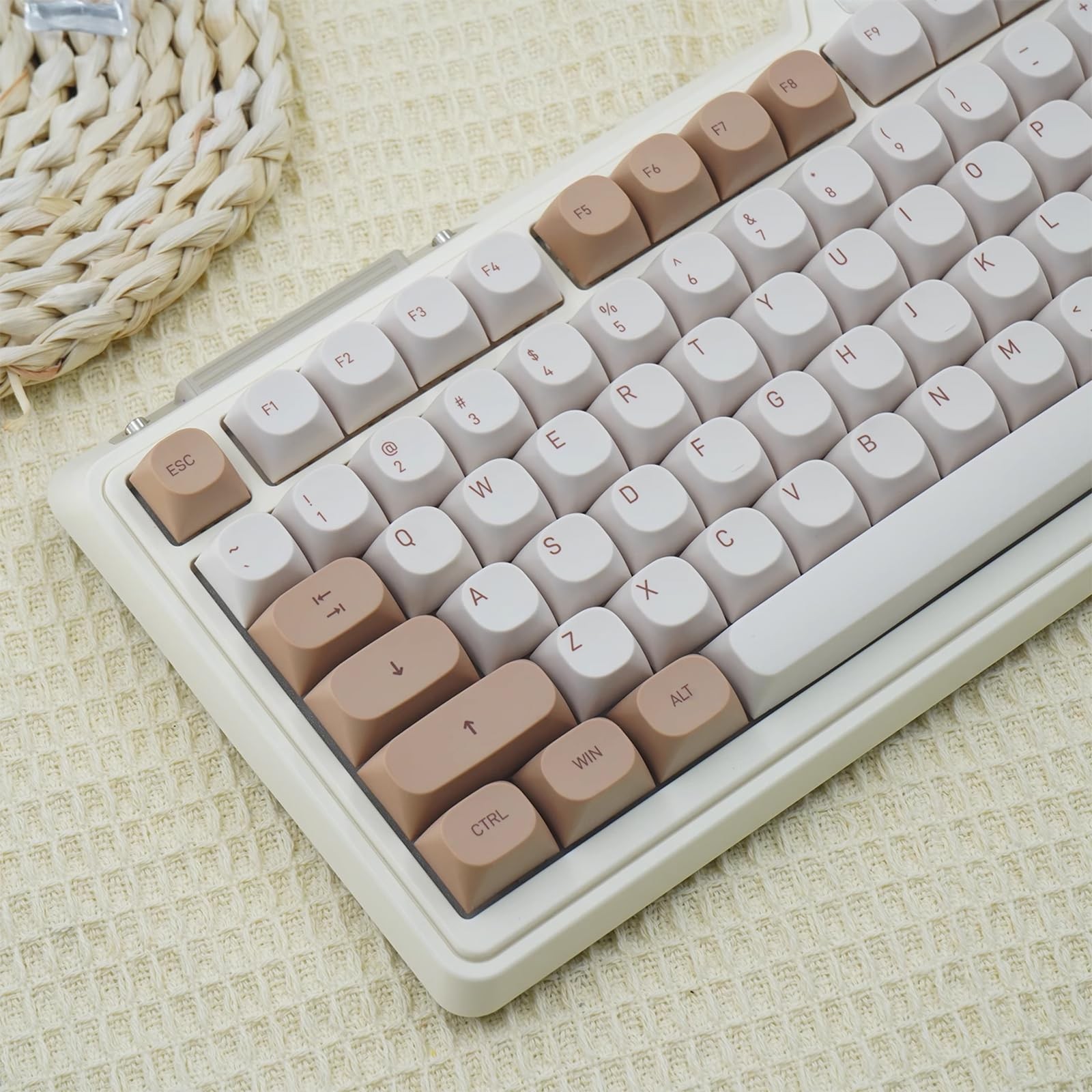 MA Profile PBT Round Keycaps Set 119 Keys Fits 60/65/75/95 Percent Keyboard