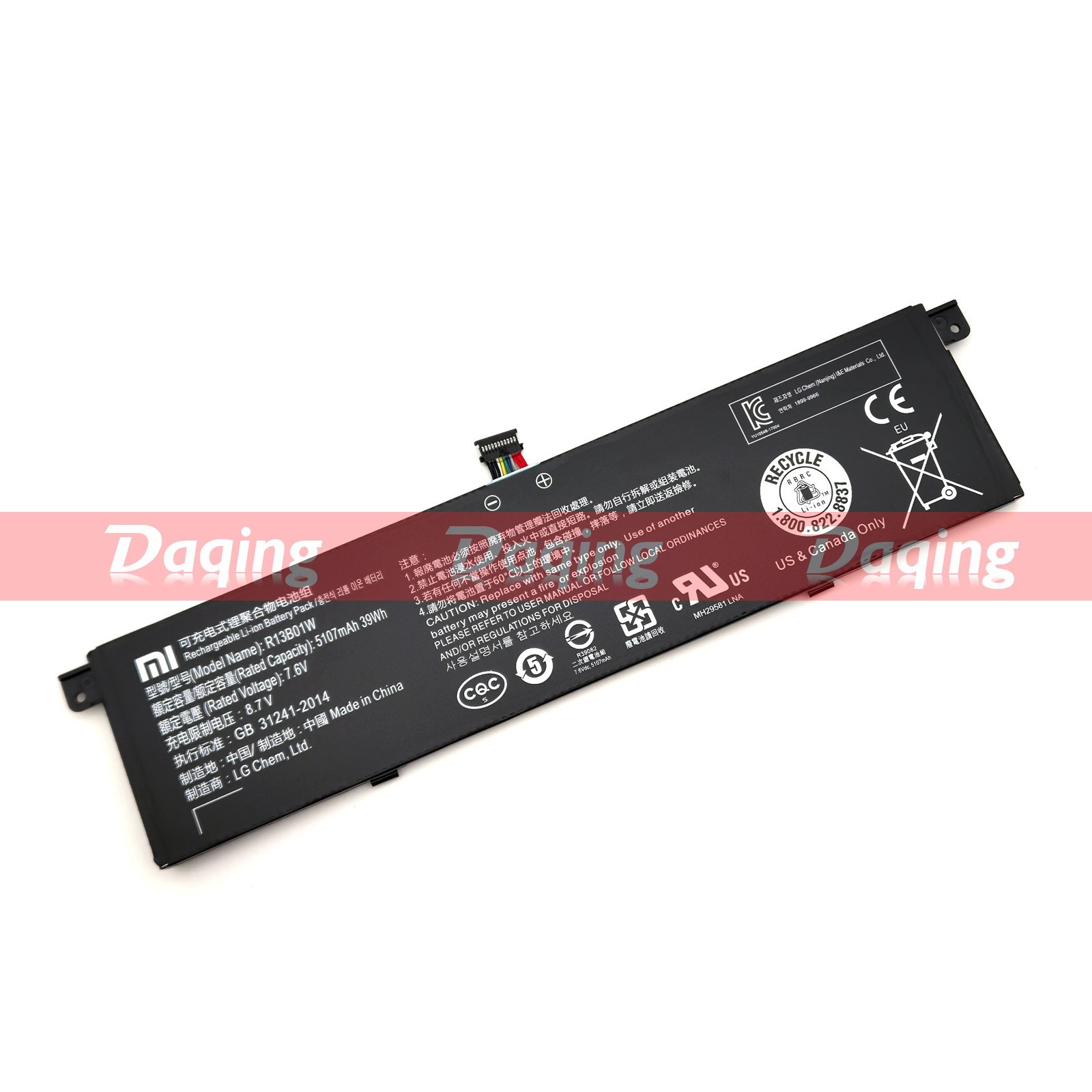 New Original R13B02W R13B01W Battery for Xiaomi Mi Notebook Air 13.3" Inch 2018