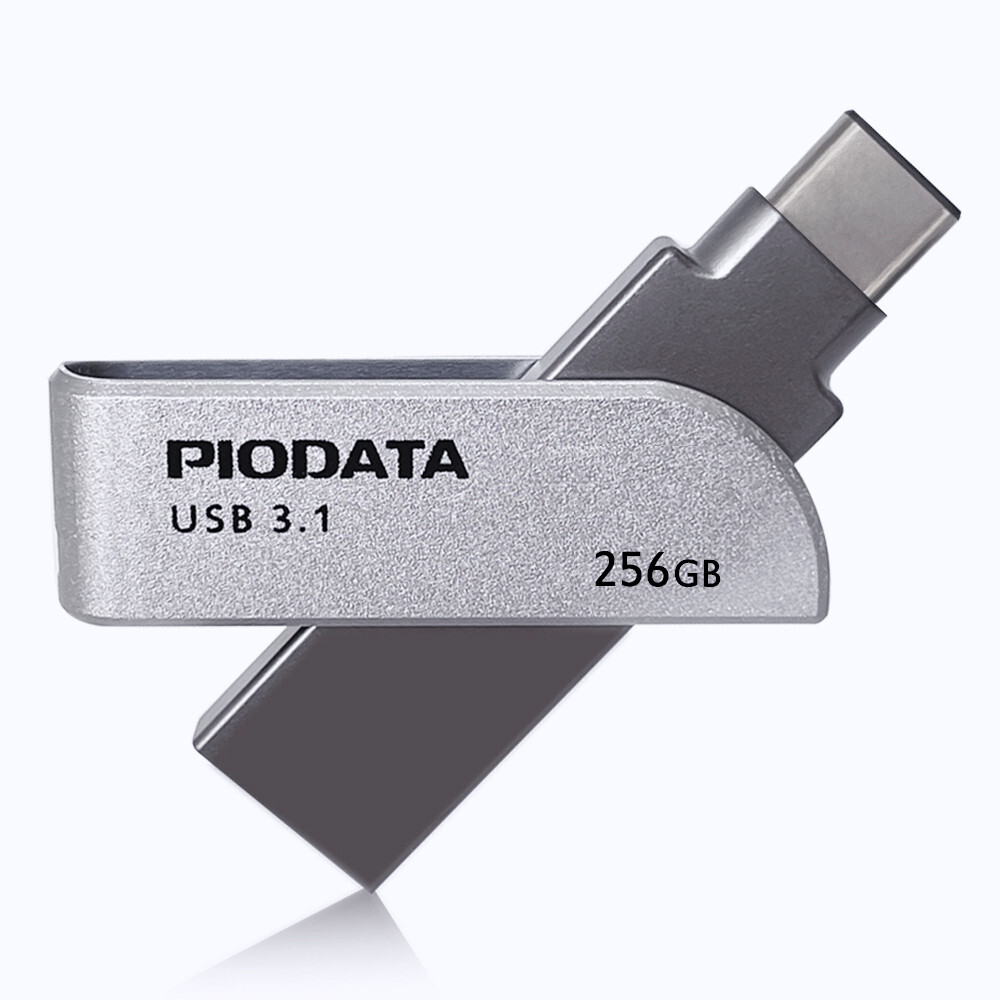 iXflash 256GB Backup Flash Drive USB A & USB C for iPhone iPad & Computer Gray