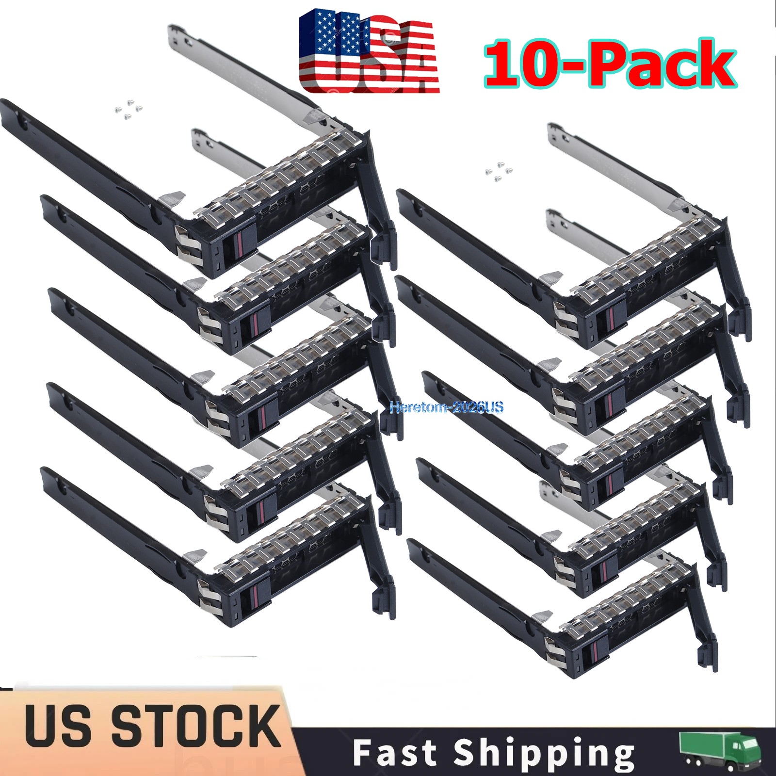 10-Pack New HPE 2.5" HDD Drive Tray Caddy DL365 DL385 325 G10 Gen10 Plus P22892