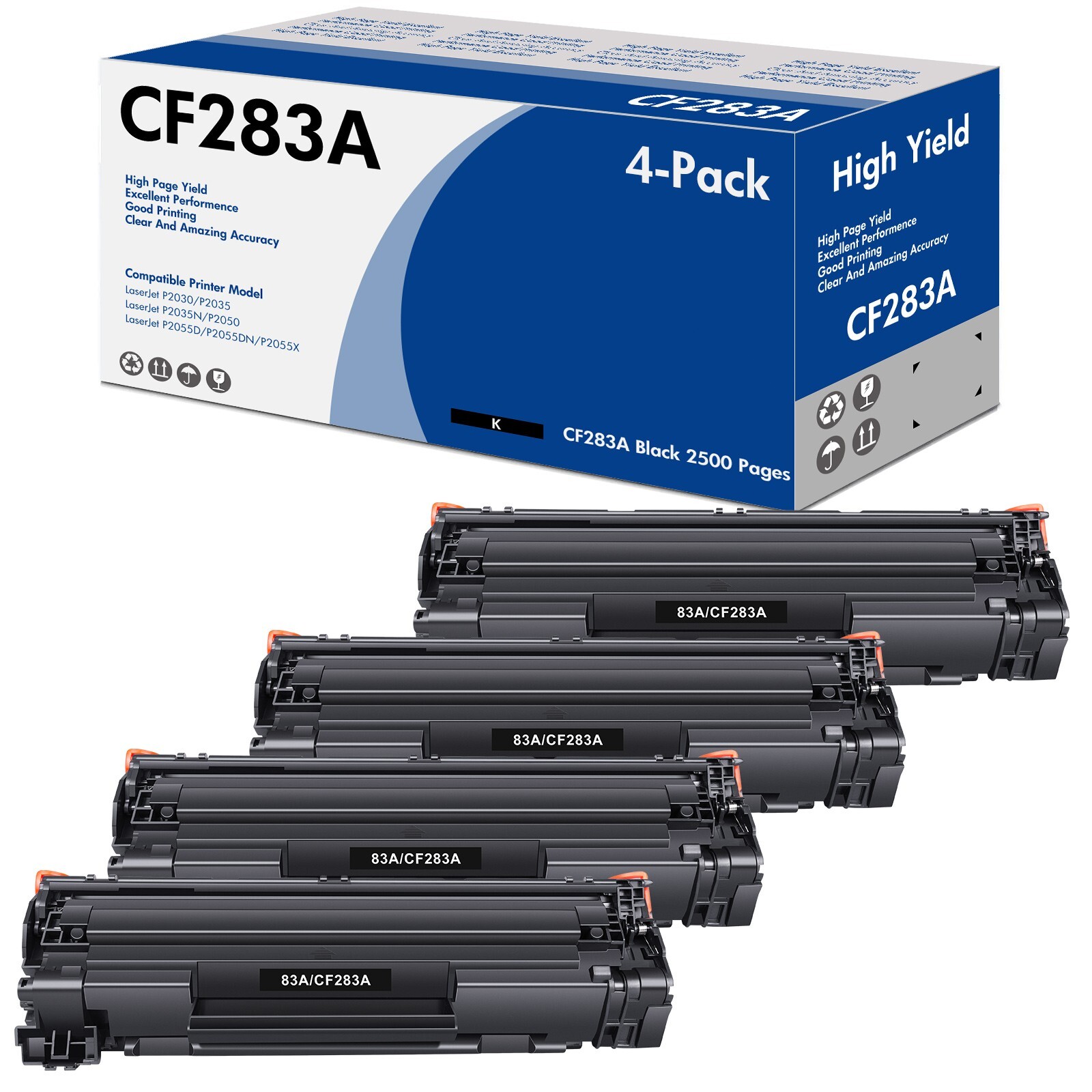 1-10PK CF283A Toner for HP 83A Toner Cartridge LaserJet Pro M125nw M127fw LOT