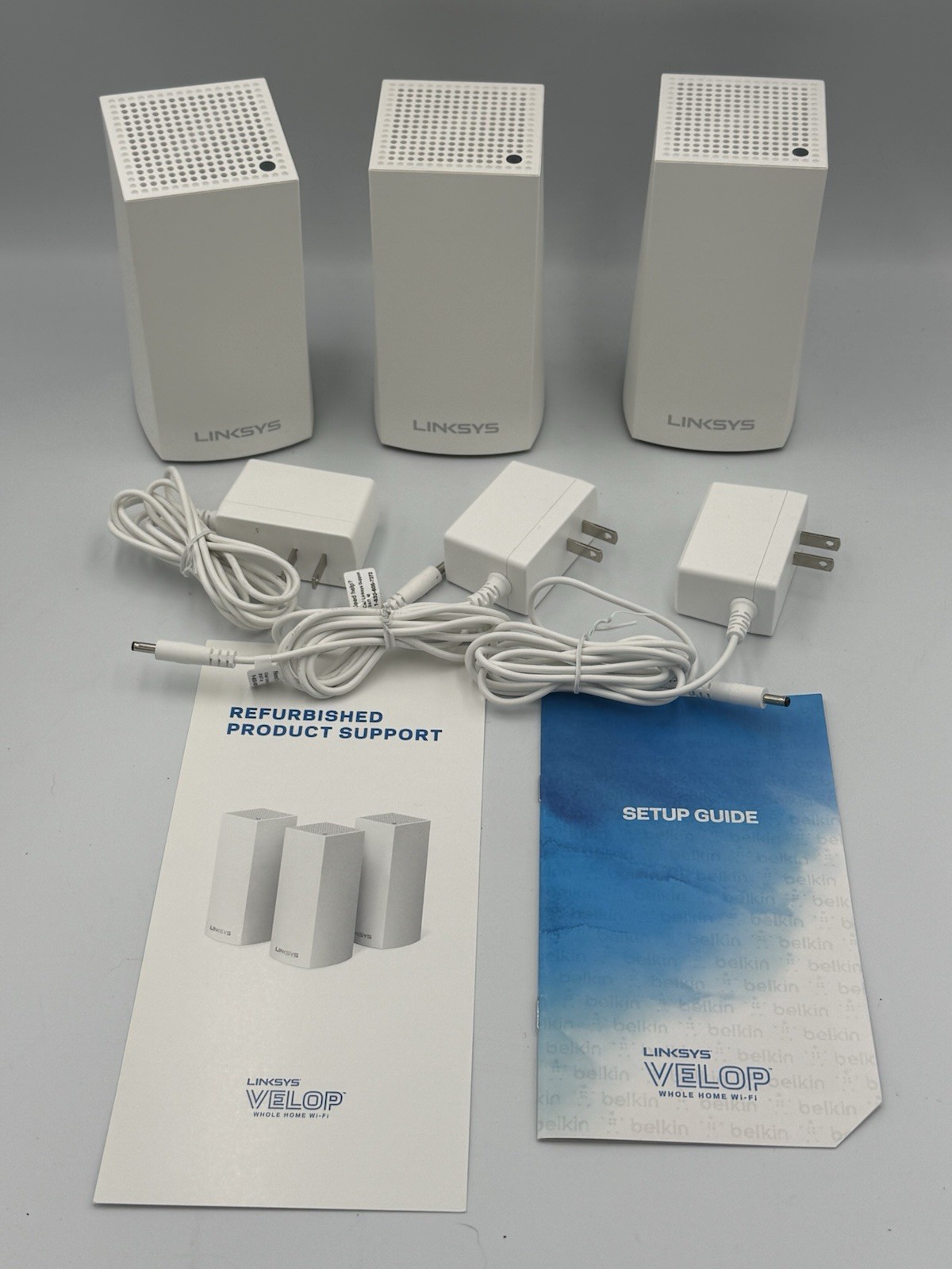 Linksys Velop Mesh WiFi System Whole Home Router Refurbished Tri-Band AC3900