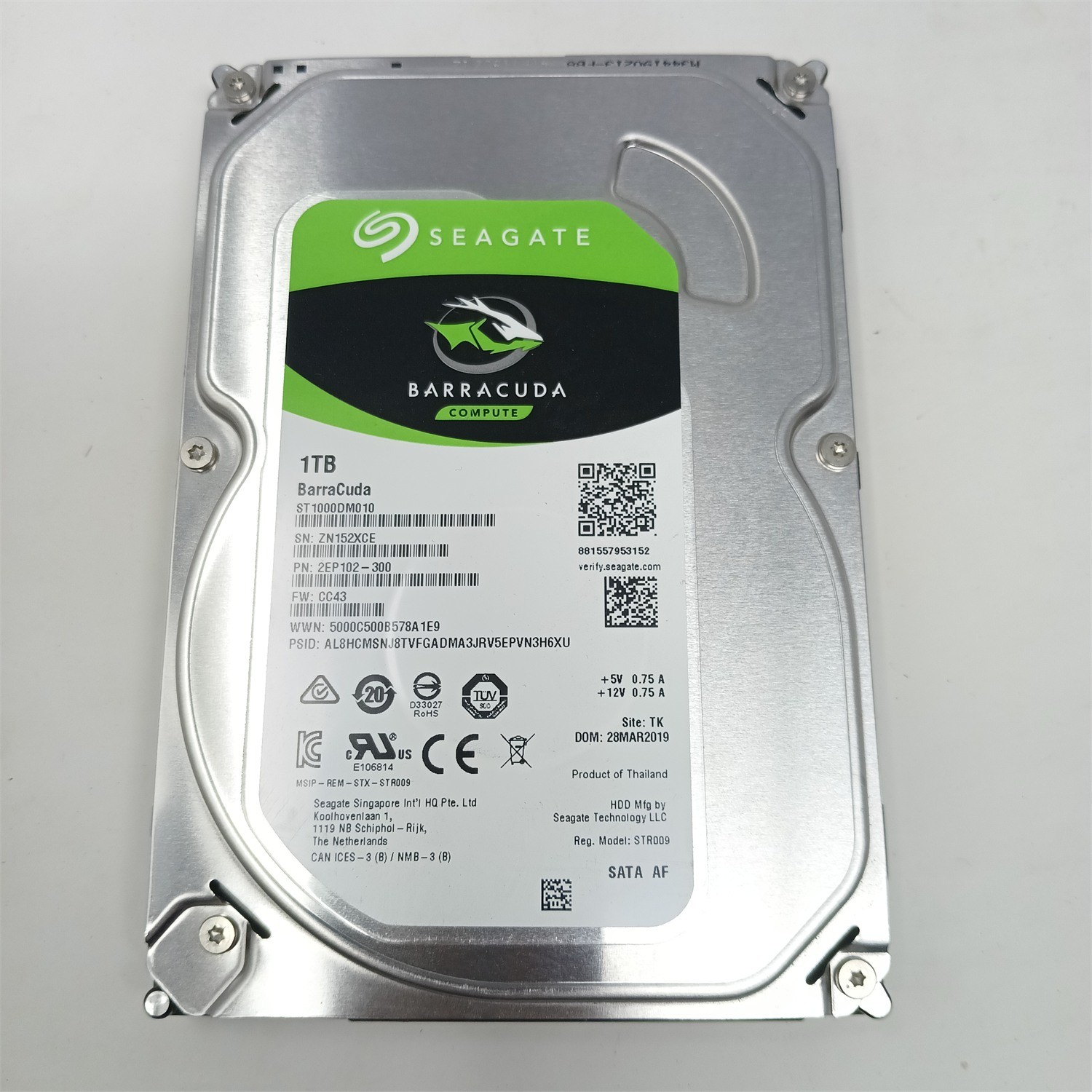 Seagate ST1000DM010-2EP102 1TB 3.5" SATA III HDD - Tested