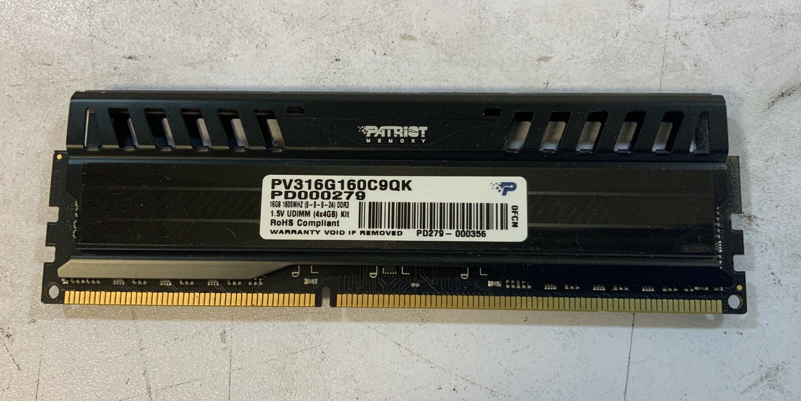 Patriot Memory PV316G160C9QK 16GB(4x4GB) Viper-C3E