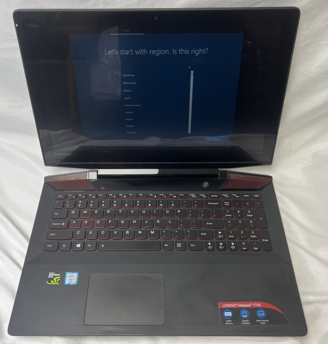 Lenovo Ideapad Y700-15ISK i7-6700HQ 2.6GHz 8GB RAM 15.6" Touch GTX 960M
