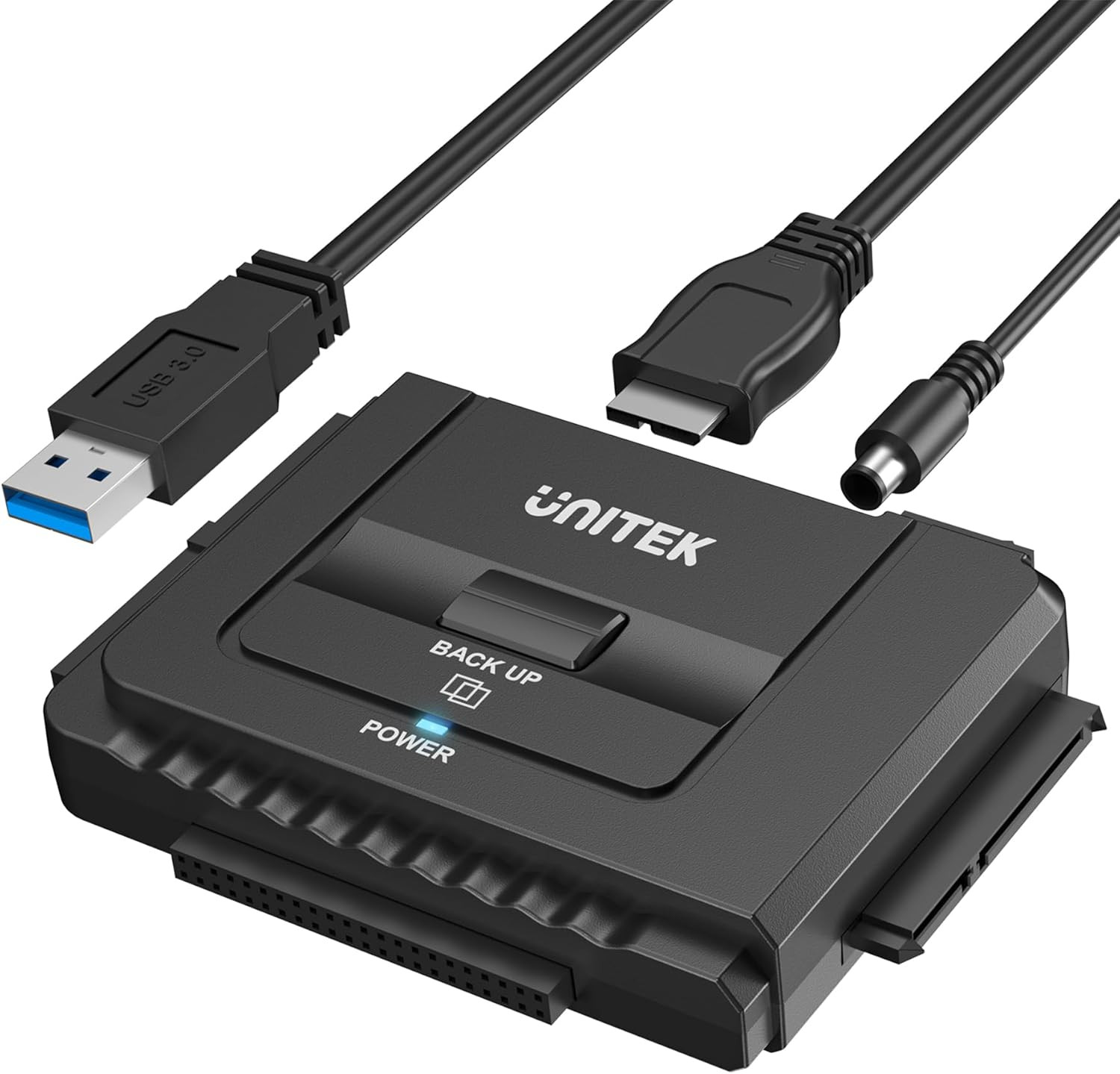 Adaptador USB 3.0 a IDE y SATA Externo HDD SSD 2.5/3.5 Copia Seguridad 12V 2A