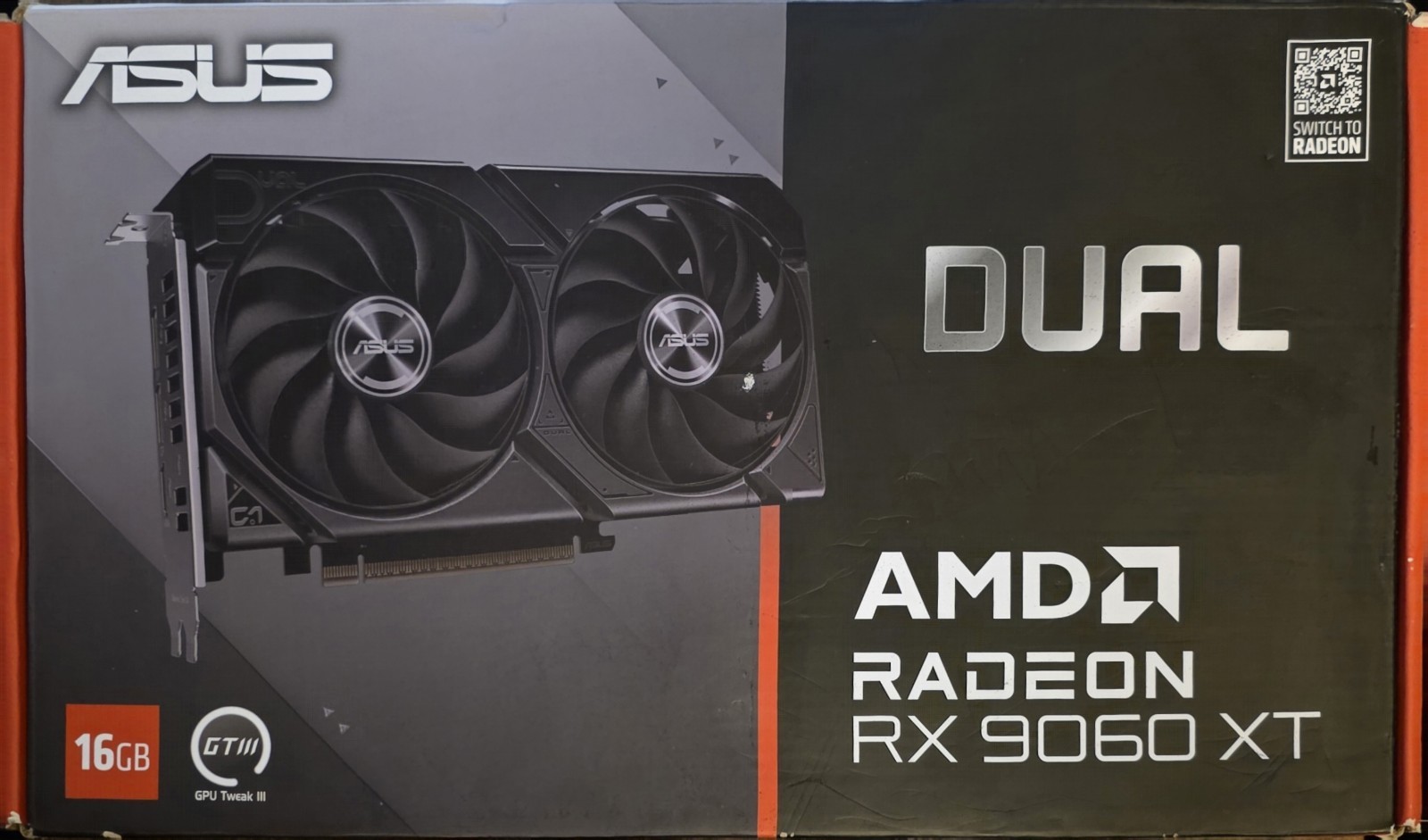 ASUS Dual Radeon RX 9060 XT 16GB GDDR6 GPU Graphics Card DUAL-RX9060XT-16G