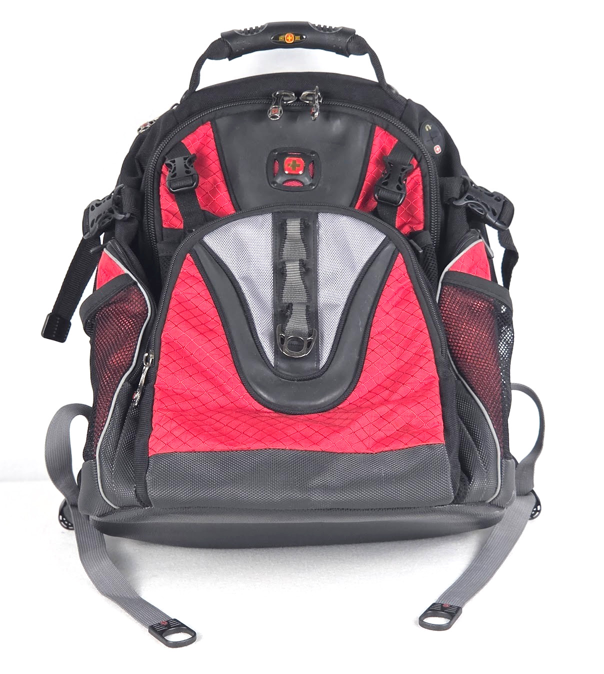 SwissGear Wenger Maxxum Laptop Backpack Red Black 16" Padded Multi-Pockets NWOT