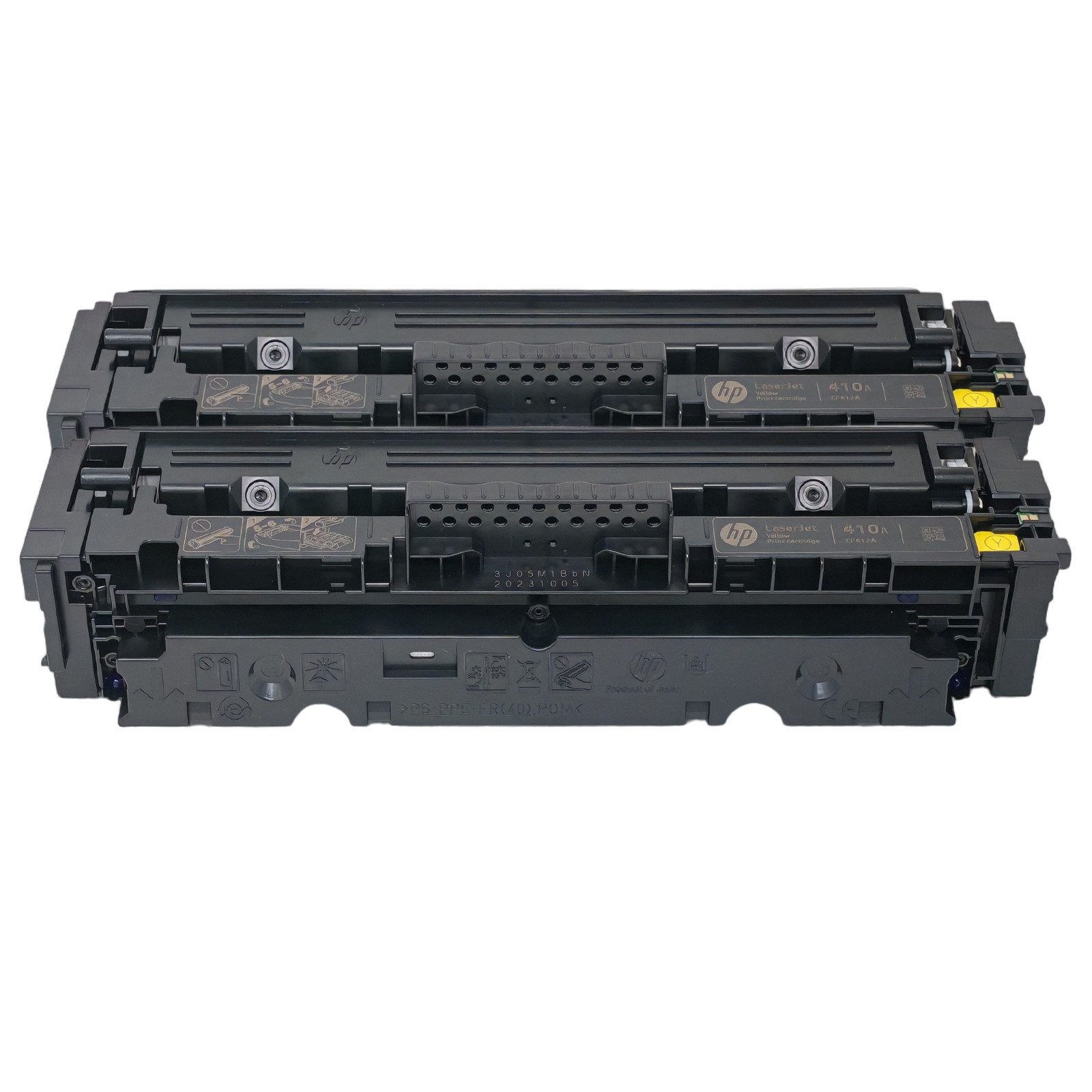 2xGenuine HP 410A CF412A Yellow Toner For LaserJet Pro M452dn MFP M477fnw M377dw