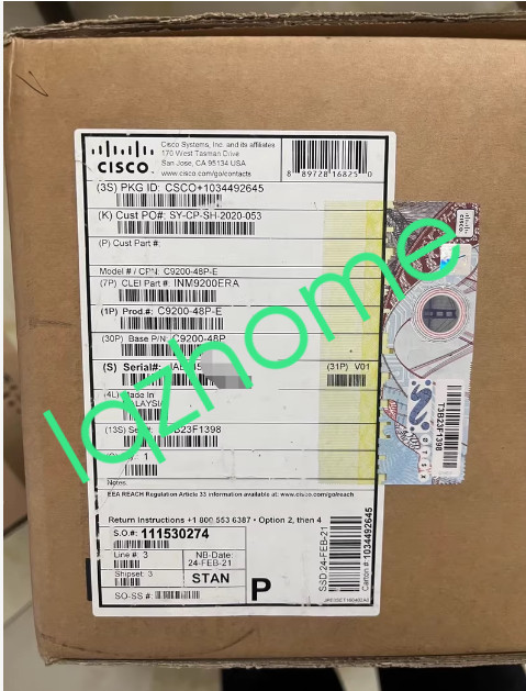 1PCS Cisco Gigabit Switch C9200-48P-E new via FedEx or DHL