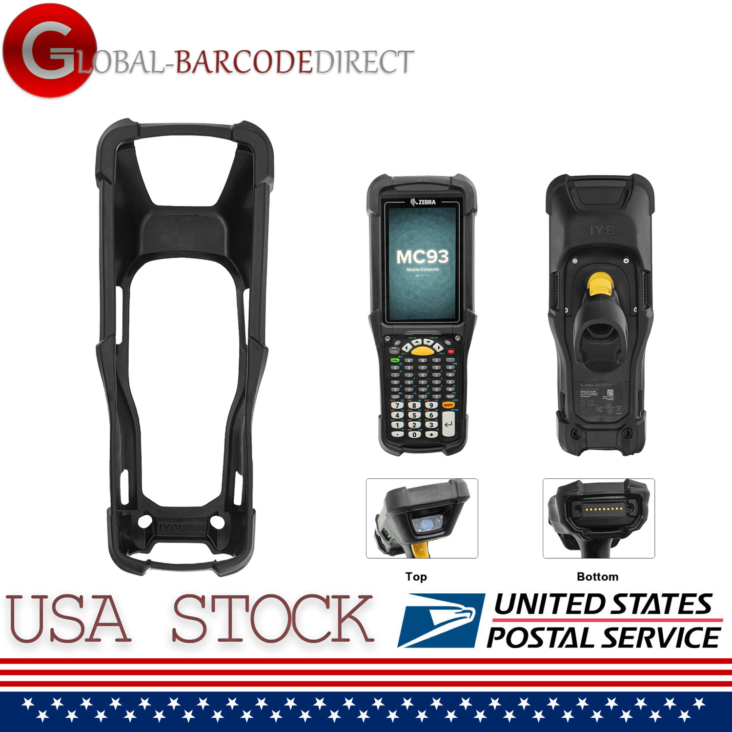 New Protective Rubber case for Zebra MC9300 MC930B MC930P MC93