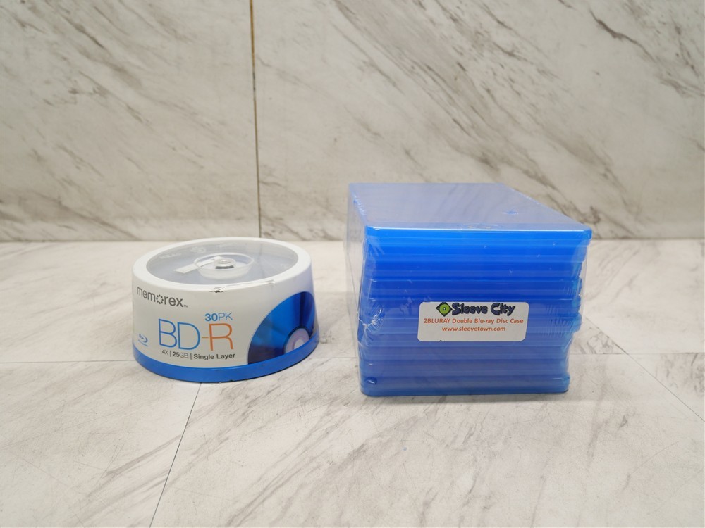 30 Pack Memorex Blu-Ray Discs BD-R 6X 25GB; Single Layer Discs Brand New