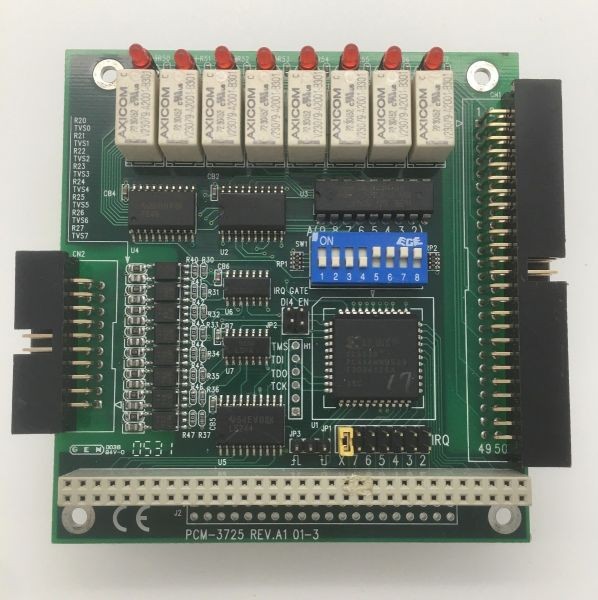 Pcm-3725-ae pc/104 8-ch isolated di & 8-ch relay card rev a1,cd,man