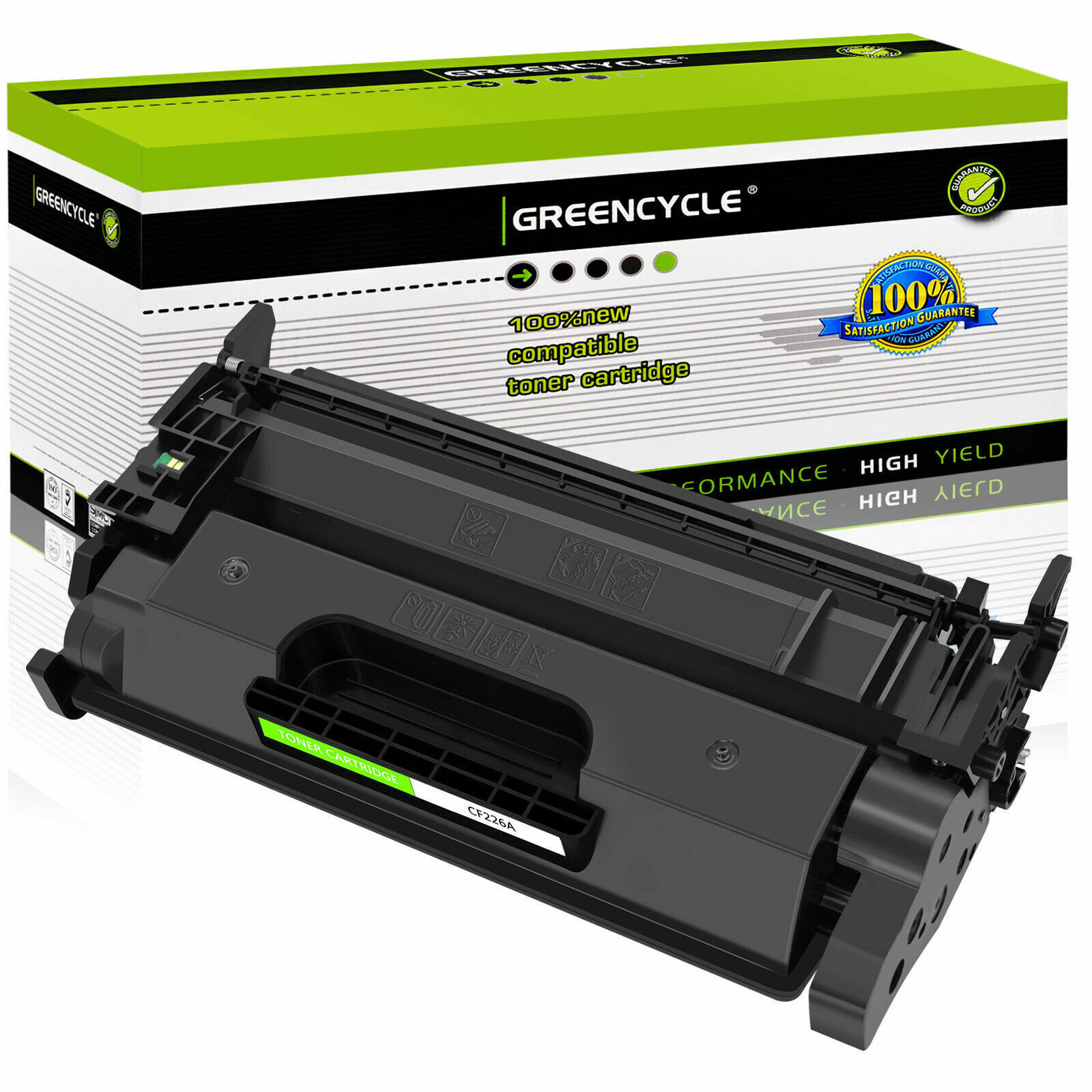 greencycle High Yield CF226A 26A BlacK Toner for HP LaserJet Pro M402dne, M402n
