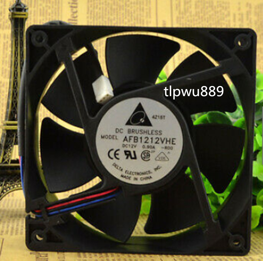 For Taiwan Delta DELTA AFB1212VHE12038 12V 0.9A four-wire PWM speed fan T1