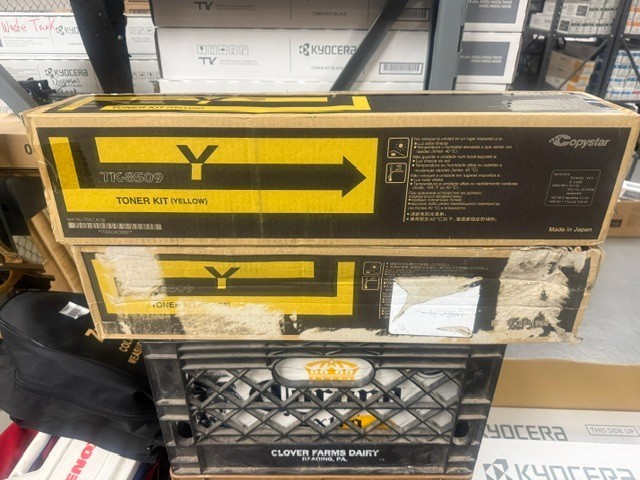 Set of  2 Genuine Copystar TK-8509Y Toner Cartridge