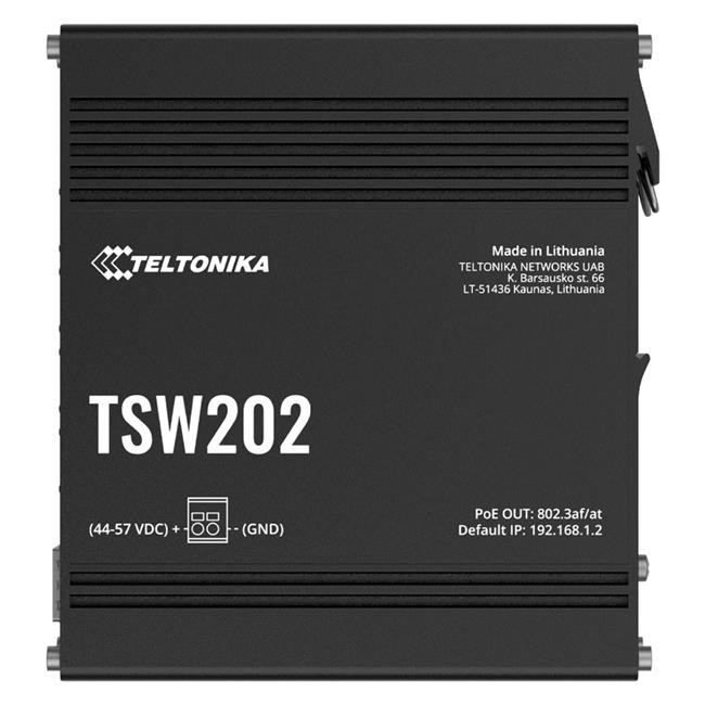 8 Gbe 2 SFP Ports PoE Plus L2 Industrial Managed Switch Black #TSW202000000