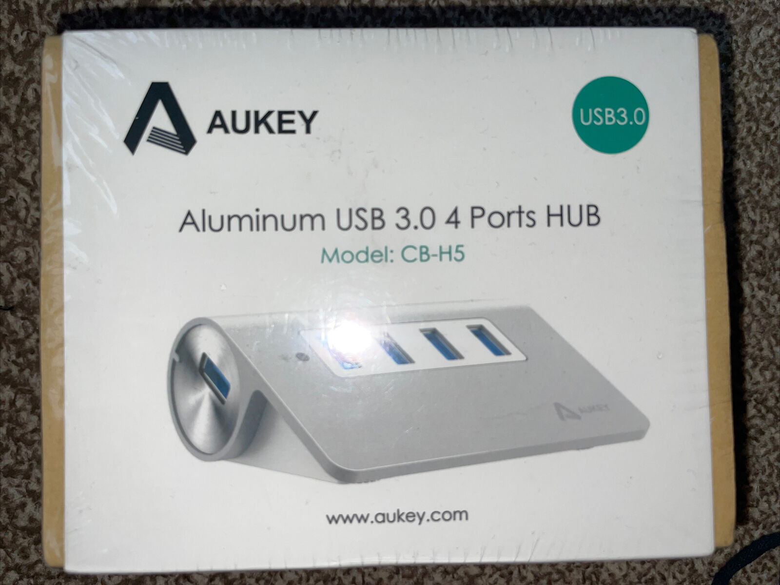 AUKEY Aluminium HUB USB-A 4in1 4xUSB 3.0 5Gbps Hub 5 Gbps CB-H5