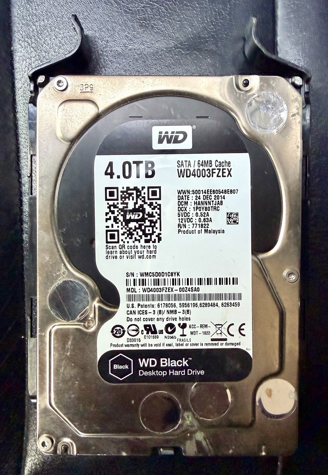 Western Digital 4TB HDD / WD4003FZEX-00Z4SA0