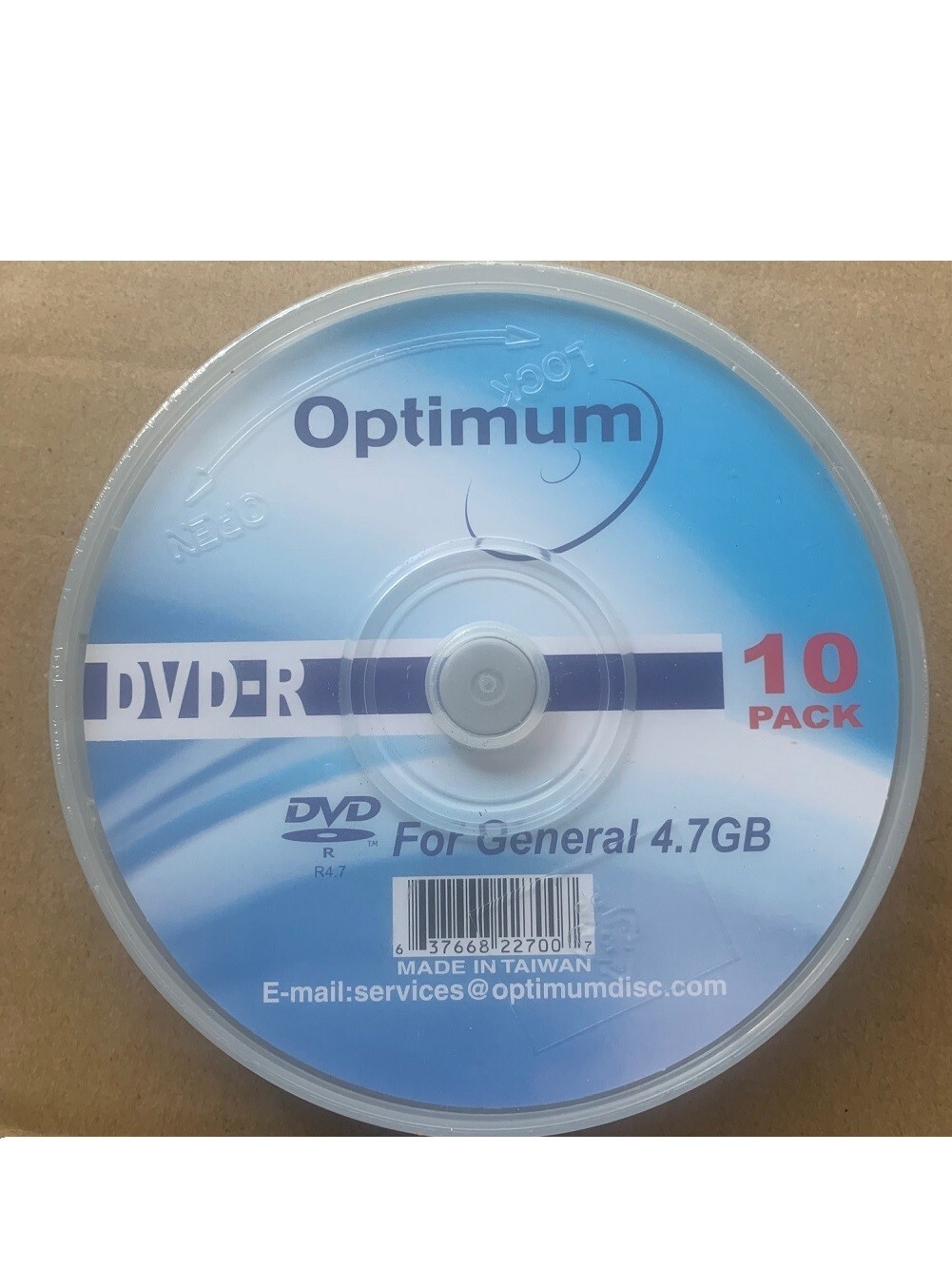 Optimum DVD-Rs (10-Pack) for general 4.7gb