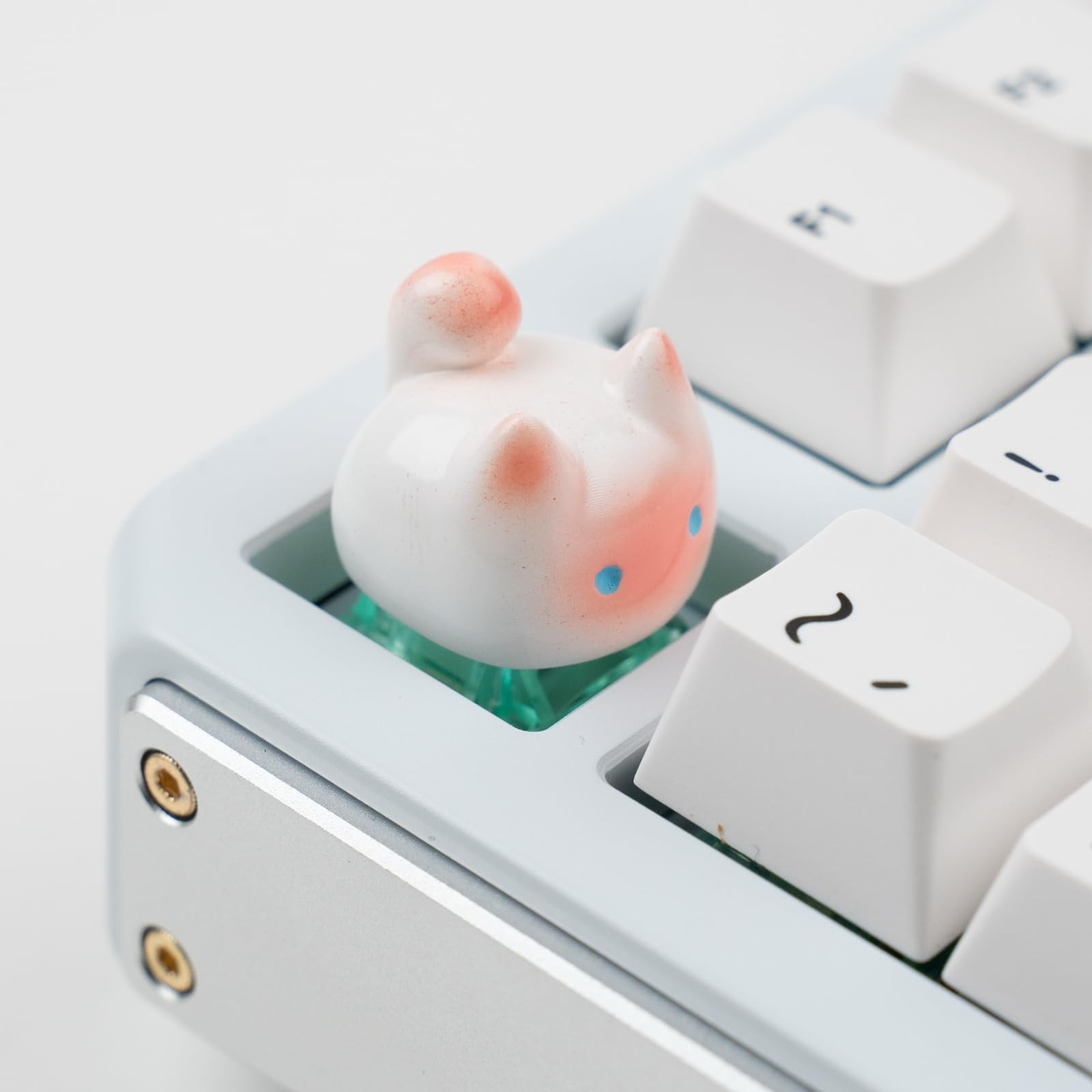 Artisan Cat Resin Keycap 1U Size Openable Design MX Switch Compatible Keyboard
