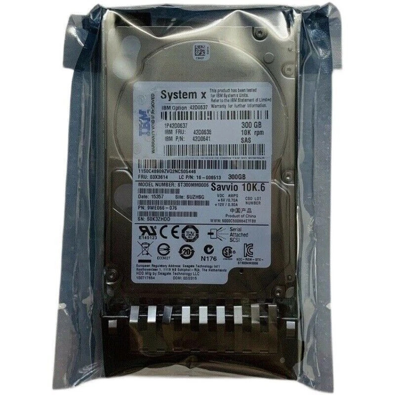 IBM 42D064 300GB Retail 42D0637 1 10K RPM 2.5" SAS Hard Drive NEW 42D0638