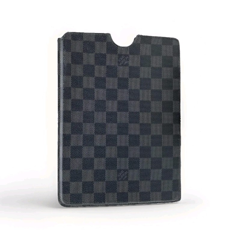 Authentic LOUIS VUITTON Damier Graphite iPad Mini Tablet Cover Case 