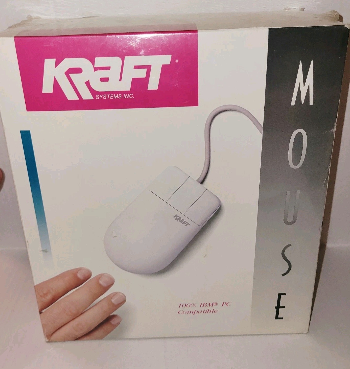 Sealed Box Vintage 1990 Kraft Systems Mouse - 9 & 25 Pin Serial Port New
