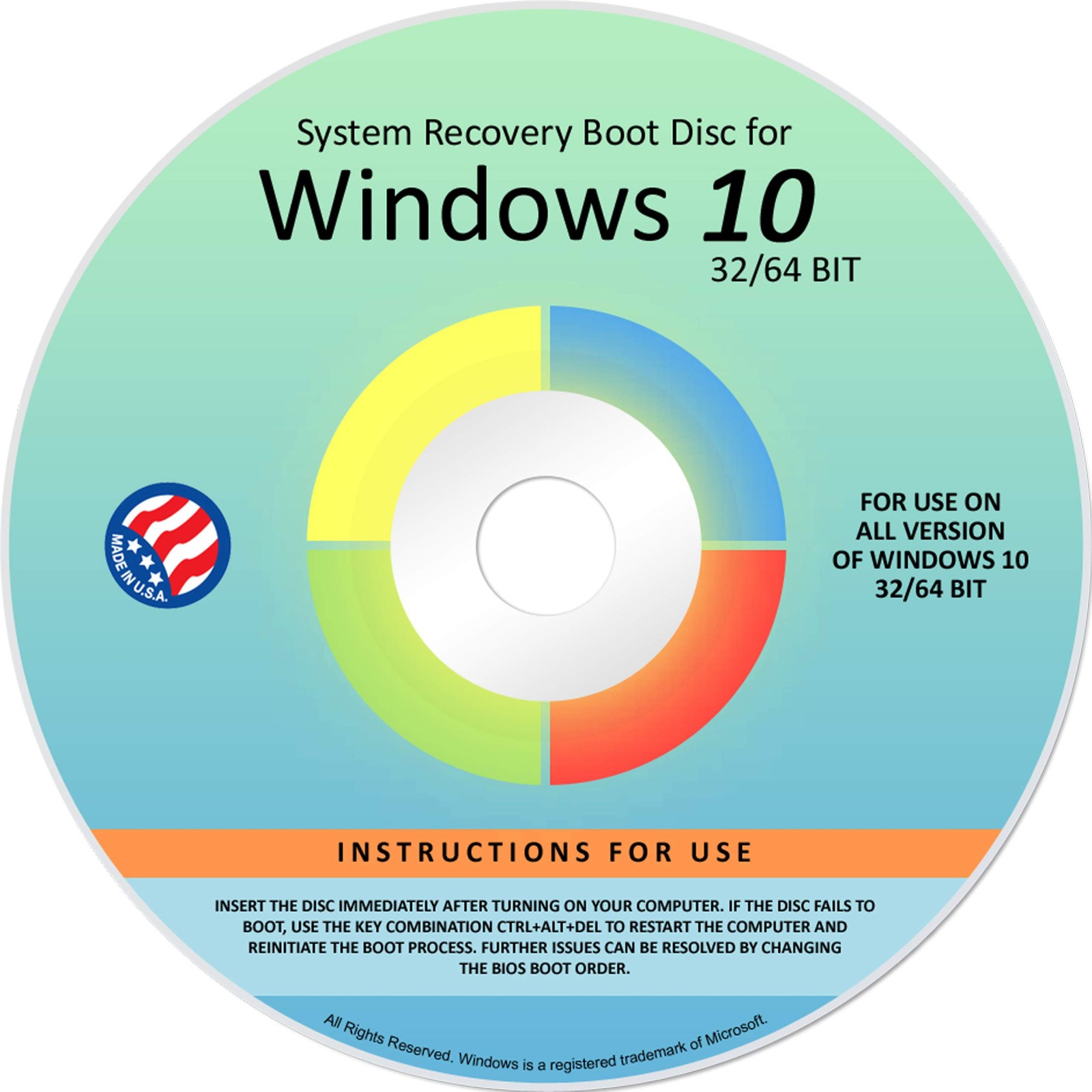 Ralix Reinstall DVD For Windows 10 All Versions 32/64 bit. Recover, Restore, Rep