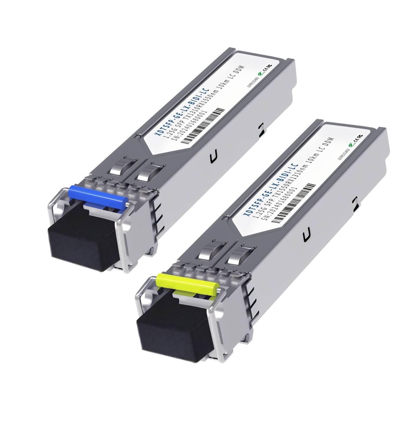 A Pair 1.25G SFP Bidi Transceiver, 10km 1490nm/1550nm 1000Base-BIDI for Cisco