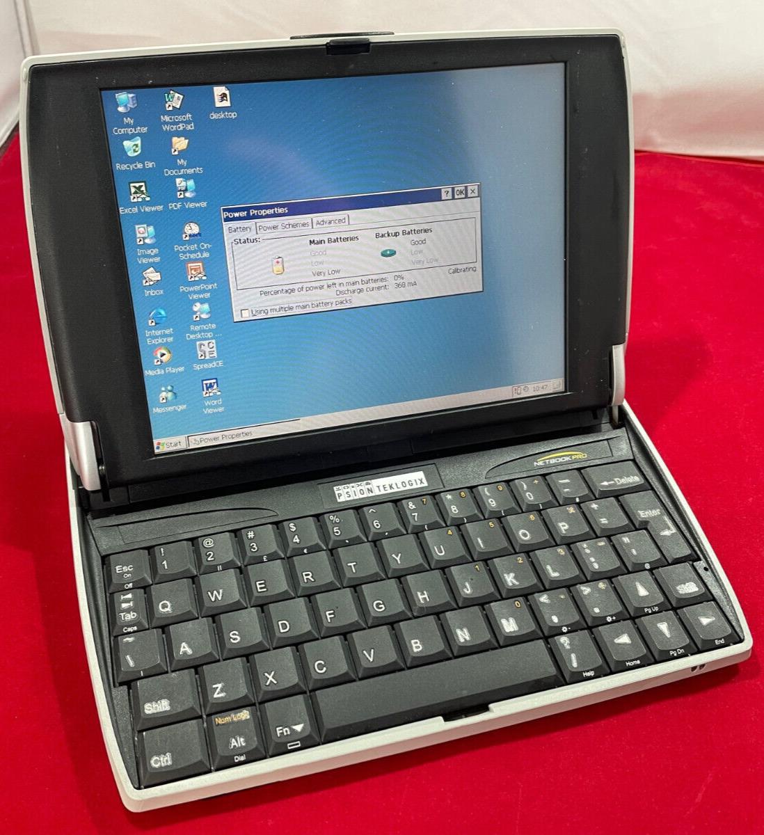 Psion Teklogix Netbook PRO, Quick Guide & CD.Used Working.Battery needs changing