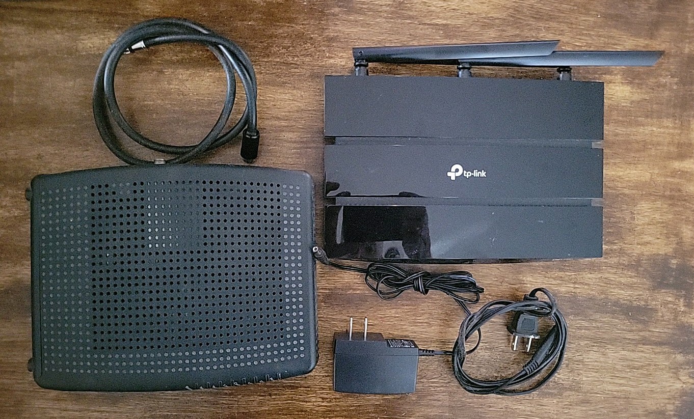 Arris TM822G Modem/ TP-Link Ac1750 Router Dual Band,  Tested/Working