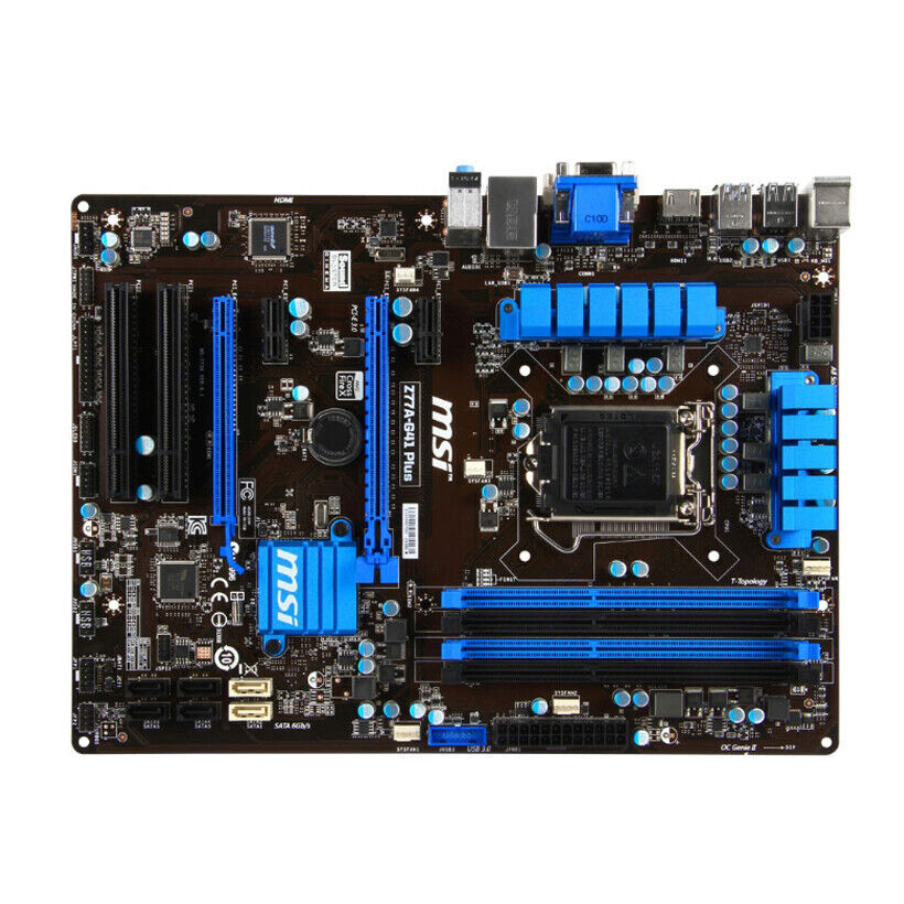 MSI Z77A-G41 Plus Motherboard Intel Z77 LGA1155 DDR3 ATX USB2.0 USB3.0 DVI-D
