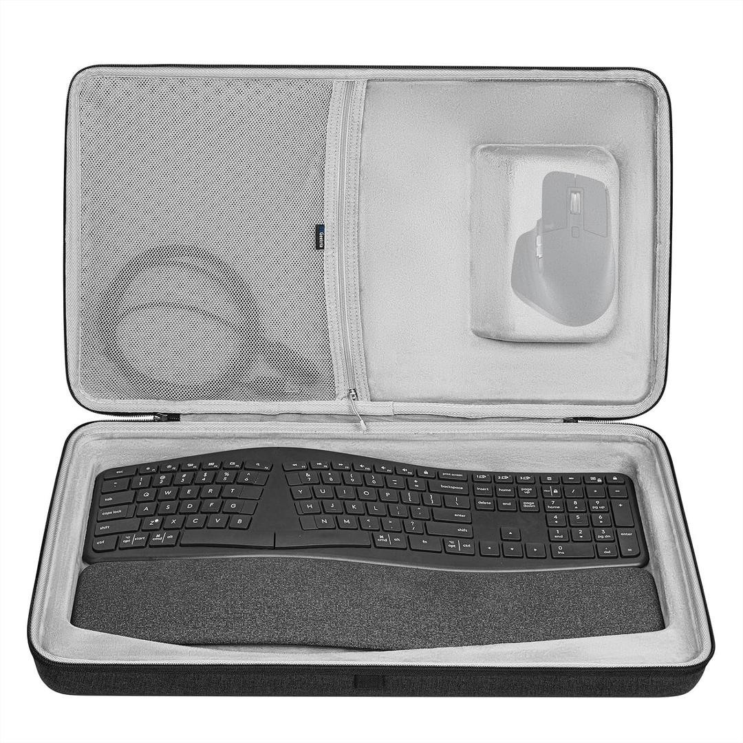 Geekira Hard Travel Case for Logitech ERGO K860 Wireless Ergonomic Keyboard
