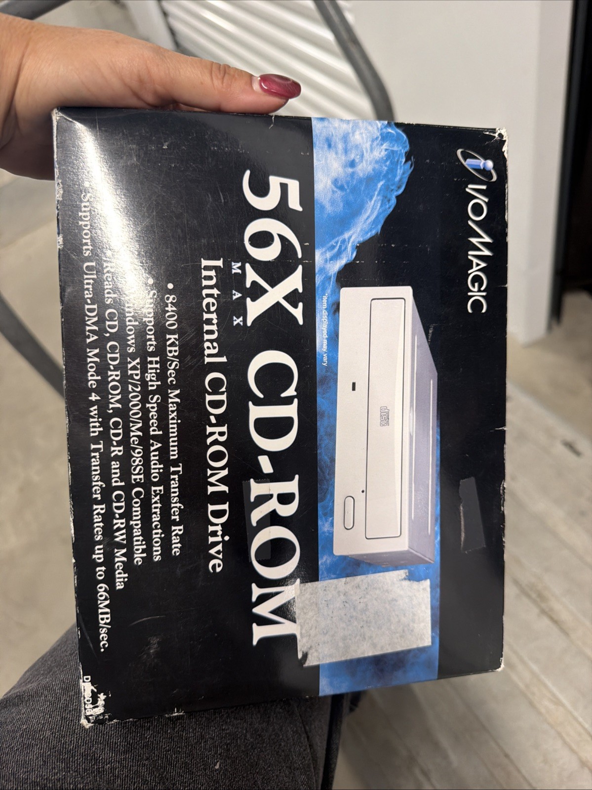 I/O Magic 56X MAX Internal CD-ROM Drive – New Open Box Vintage PC