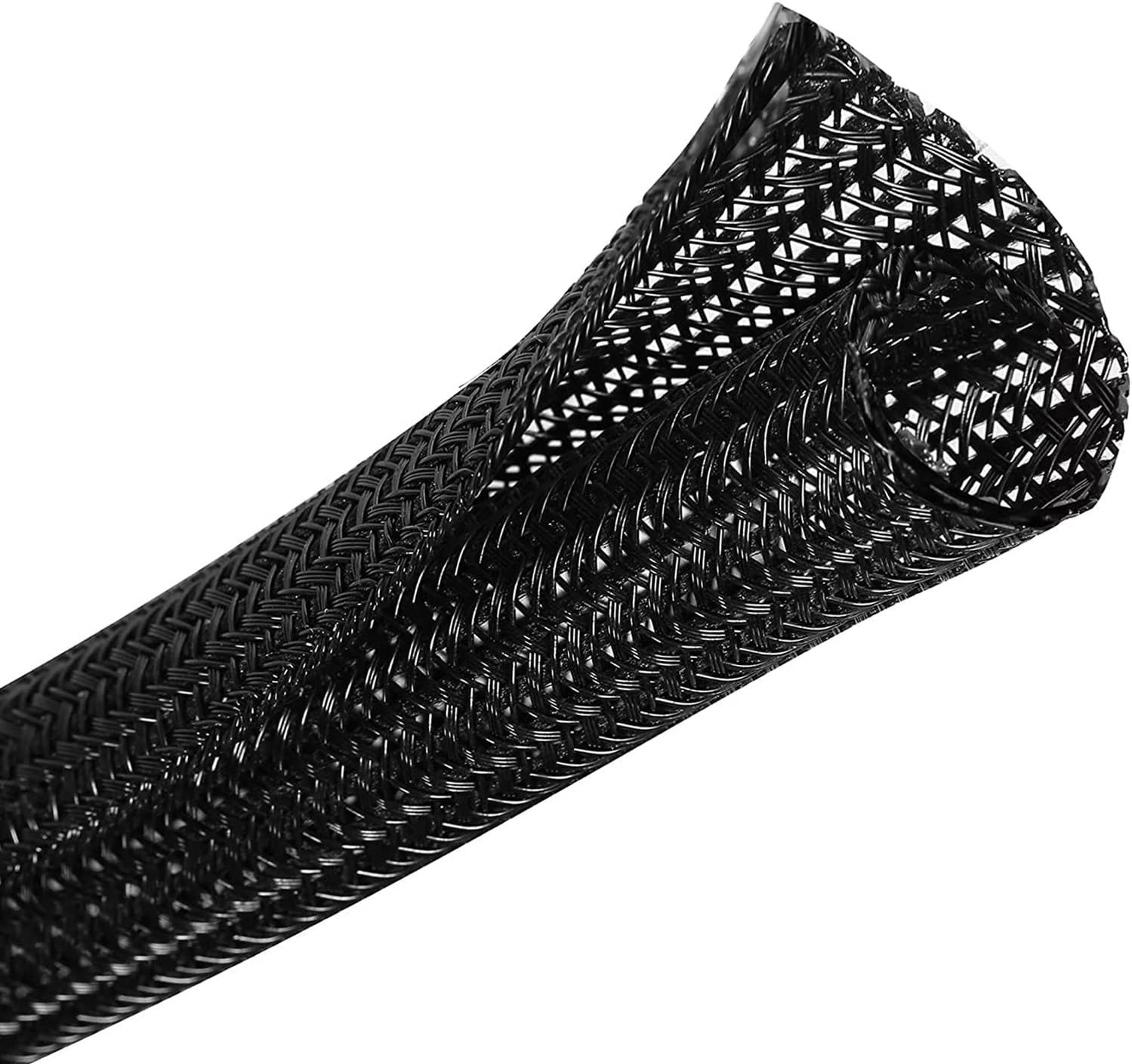 10ft 1/2 inch Cord Protector Wire Loom Tubing Cable Sleeve Split Sleeving for