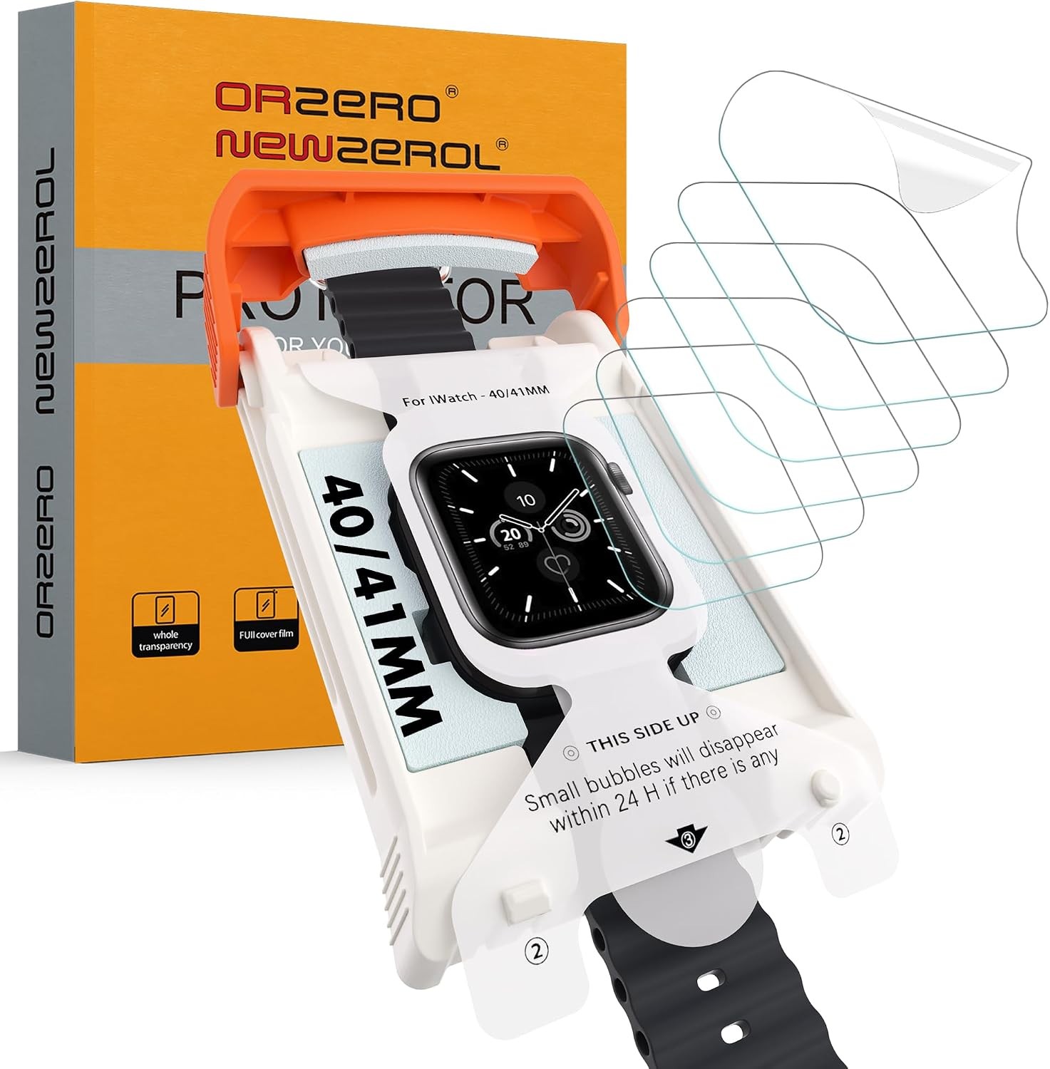 (6 Pack) Screen Protector for Apple Watch 40mm/41mm, Soft EPU, Anti-Scratch